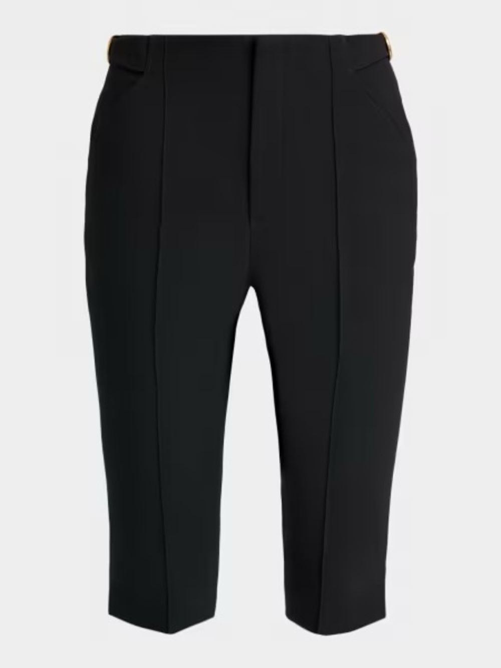La Ligne Black Cropped Ponte Capri Pants